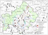 Karte Windkraft in Unterfranken