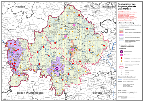 Raumstrukturkarte Unterfranken 2024