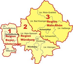 Planungsregionen Unterfranken